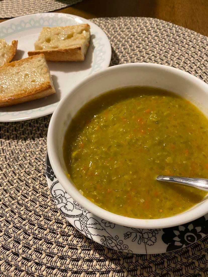 Heather Sheridan, Bayport
Vegetarian split pea soup